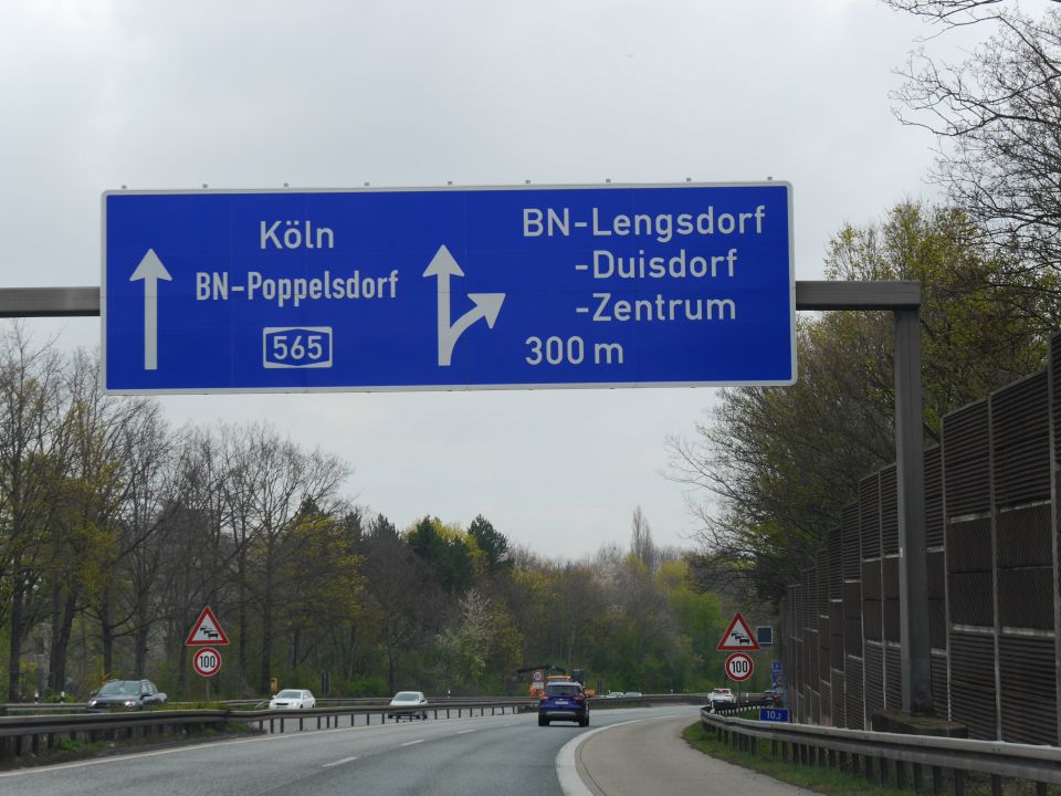 Die Abfahrt Bonn-Lengsdorf