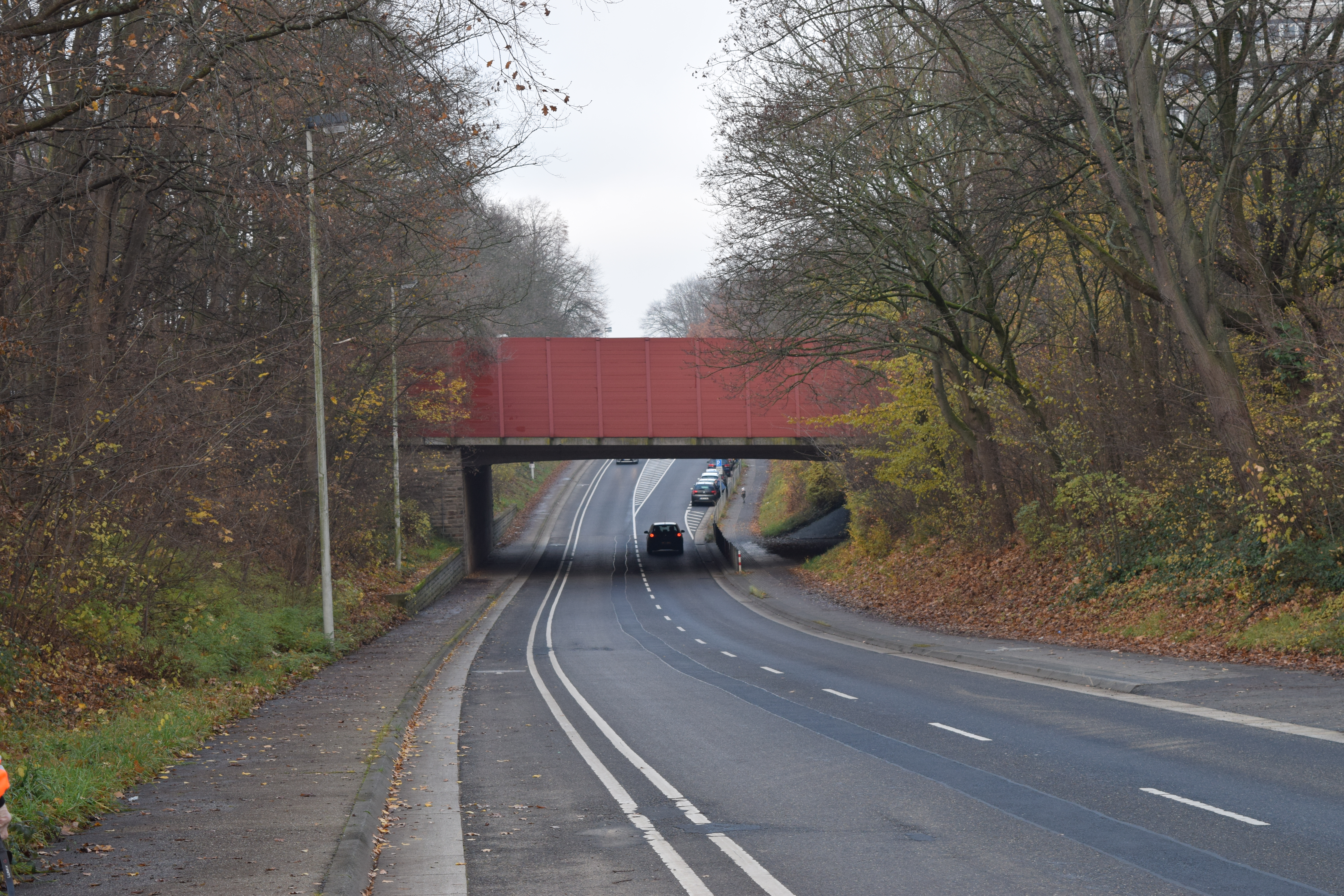 Blick auf das Brückenbauwerk der Villemombler Straße